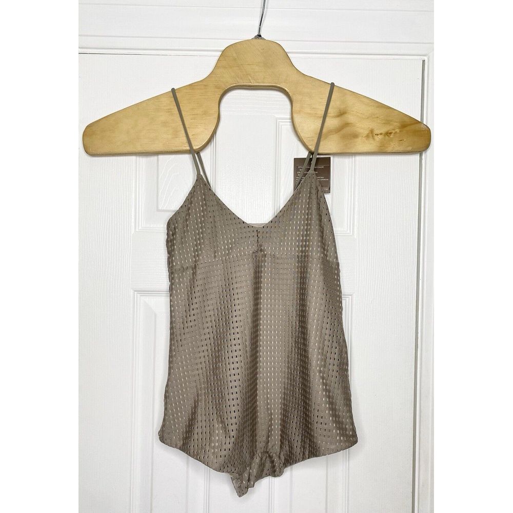 Acacia Swimwear Cefalu Mesh Full Piece Bathing Suit Cement Mesh Large New- Read